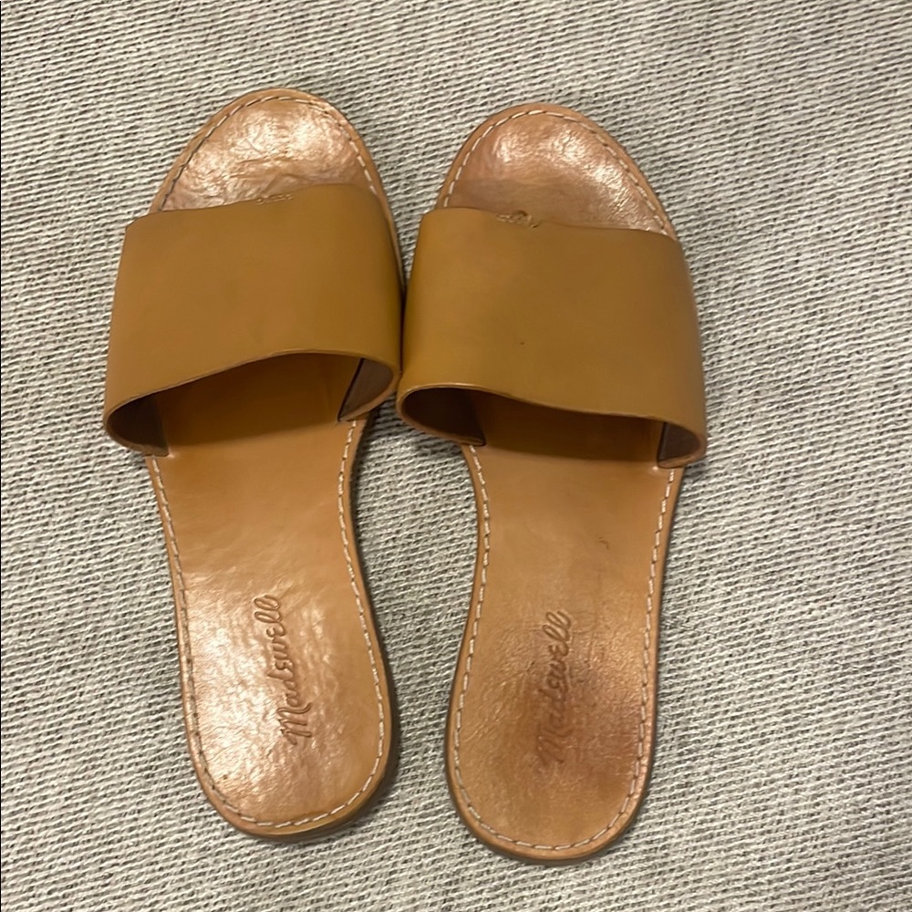 Madewell Women's Tan Slide Sandals